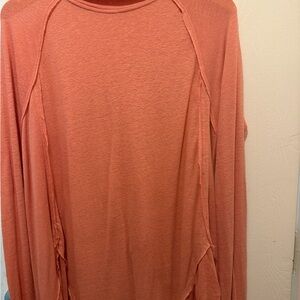 We The Free Terracotta Long Sleeve Top